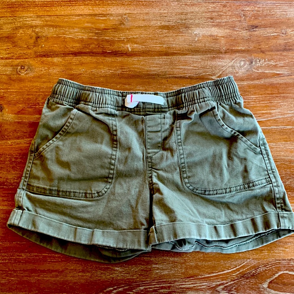 Old Navy Girls 10-12 khaki elastic waist shorts